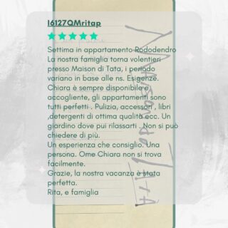 Ogni vostro soggiorno è una storia, e ogni vostra recensione il dono più grande. È attraverso le vostre esperienze che noi cresciamo, ci miglioriamo costantemente e facciamo conoscere la nostra ospitalità autentica a chi cerca un'esperienza unica in montagna.Il vostro feedback è fondamentale: ci aiuta a perfezionare quel comfort che desideriamo offrirvi, rendendo Maison du Tatà e la Valle d’Aosta il vostro "posto del cuore". sempre più speciale.Aiutateci a scrivere il prossimo capitolo. Condividete la vostra esperienza: la vostra voce è la nostra migliore guida. 💖➡️ Lascia la tua recensione e diventa parte del nostro futuro! Clicca sul link in bio.🏡 #maisondutatà💙 #accoglienzasicura🏡🏡🏡🏡🏡#recensioni #grazie #fineanno #cresciamoinsieme #feedback #valledaosta #ospitalitàvaldostana #miglioramento #condividilatuastoria #esperienzaunica #viaggiatori #postoemozionale #accoglienza #montagna #supportolocale #clientifelici #dicembre #graziedicuore