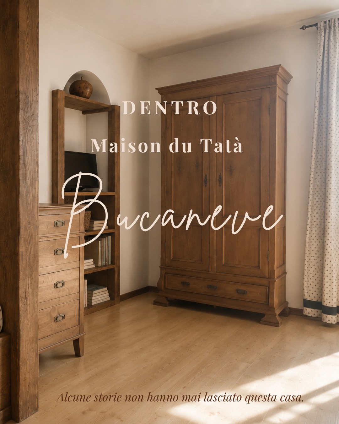 𝐃𝐄𝐍𝐓𝐑𝐎 𝐌𝐀𝐈𝐒𝐎𝐍 𝐃𝐔 𝐓𝐀𝐓𝐀̀𝐁𝐮𝐜𝐚𝐧𝐞𝐯𝐞Prima ancora che esistesse Maison du Tatà, c'era già qualcuno che apriva la porta ai viaggiatori.Bucaneve è uno dei primi piccoli appartamenti che nostro nonno Mario adattò per accogliere i turisti.All'epoca, al piano terra della casa, gestiva il suo bazar e il primo distributore di benzina della Valtournenche.La casa cambiava con il tempo, ma continuava a fare ciò che aveva sempre fatto: accogliere.Ancora oggi Bucaneve conserva quella stessa semplicità.È il nostro appartamento più raccolto, perfetto per una coppia, per due amici o per chi viaggia con il proprio cane.E custodisce ancora alcuni mobili appartenuti ai nostri bisnonni paterni: la cassettiera e il grande armadio.Per noi non sono semplici arredi.Sono un modo silenzioso per far continuare a vivere la storia della nostra famiglia, insieme a quella di chi oggi sceglie Maison du Tatà.𝑸𝒖𝒂𝒏𝒅𝒐 𝒆𝒏𝒕𝒓𝒊 𝒊𝒏 𝒖𝒏𝒂 𝒄𝒂𝒔𝒂, 𝒄𝒐𝒔𝒂 𝒕𝒊 𝒇𝒂 𝒔𝒆𝒏𝒕𝒊𝒓𝒆 𝒅𝒂𝒗𝒗𝒆𝒓𝒐 𝒊𝒍 𝒃𝒆𝒏𝒗𝒆𝒏𝒖𝒕𝒐?#maisondutatà #dentromaisondutatà #bucaneve #casadifamiglia #slowliving #ospitalitàautentica #curadeidettagli #mobiliantichi #storiedicasa #valdosta #anteysaintandré #appartamentivacanza #montagnaitaliana #caseconanima #viaggiareconlentezza #homeinspiration #legnoantico #famiglianavillod