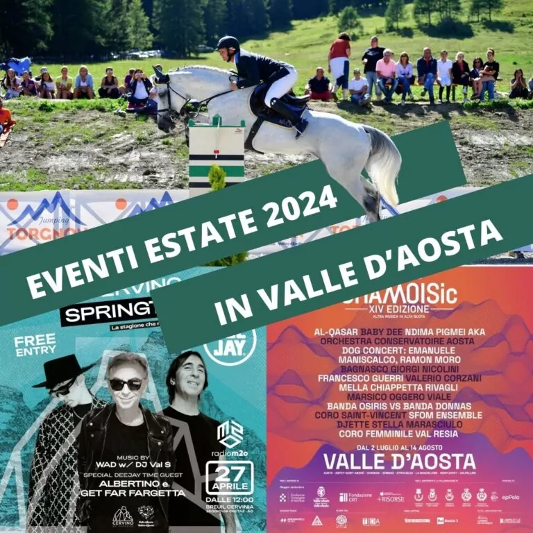 Tutti gli eventi dell’estate 2024 in Valle d’Aosta