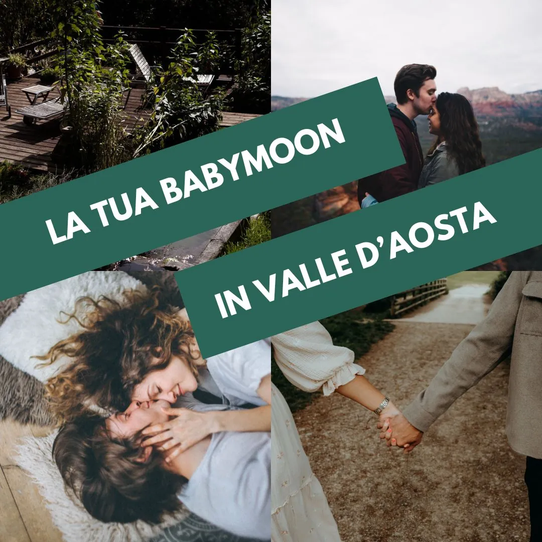 Copertina articolo babymoon con 4 foto di coppie felici in dolce attesa
